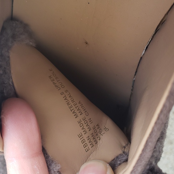 Aerosoles Womens Wave Ebbie Sherpa Top Ankle Boots Sneaker Medium Taupe Size 7.5 - Picture 15 of 15